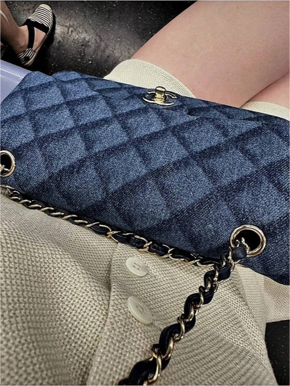 Chanel Denim Medium Flap Bag - Picture 5 of 5